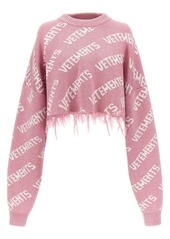 VETEMENTS Monogram Cropped sweater