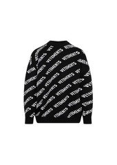 VETEMENTS  MONOGRAM SWEATER