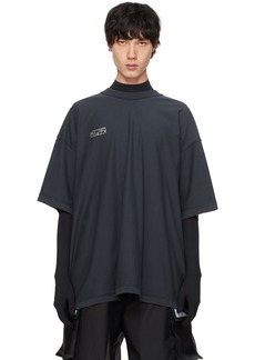 VETEMENTS Navy Inside Out T-Shirt