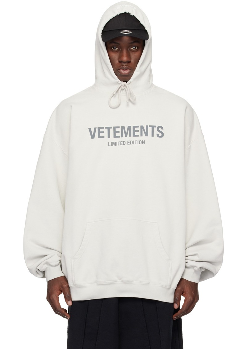 VETEMENTS Off-White 'Limited Edition' Hoodie