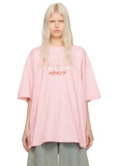 VETEMENTS Pink 'Anime Freak' T-Shirt