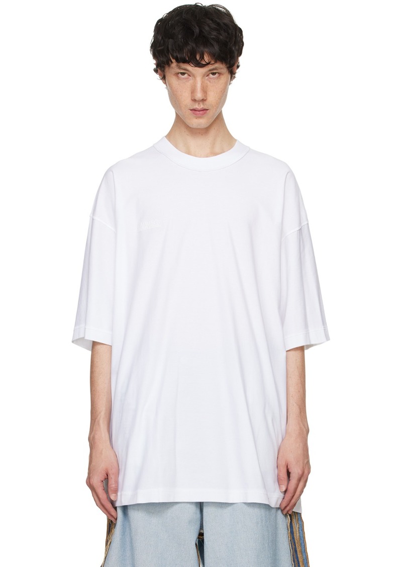 VETEMENTS White Inside Out Label T-Shirt