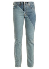 Vetements X Levi's cross-cut slim-leg jeans