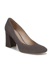 Via Spiga Beatrice Leather Pump in Thunder Suede at Nordstrom