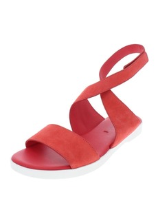 Via Spiga Jordan Womens Suede Padded Insole Flat Sandals