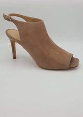 Via Spiga Terese Peep-Toe Booties In Brown