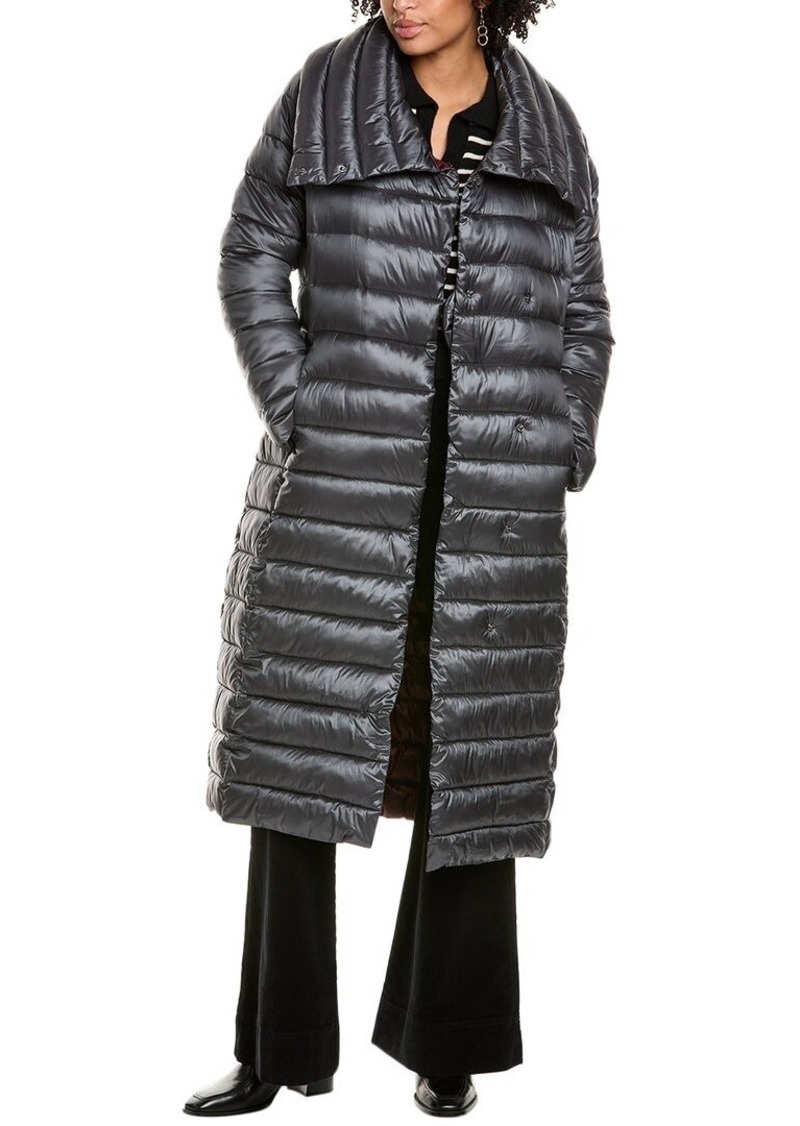 Via Spiga Belted Puffer Coat