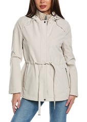 Via Spiga Cinch Waist Softshell Coat