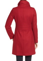 via spiga red wool coat