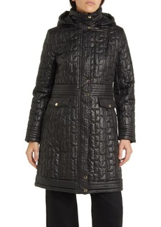Via Spiga Quilted Hooded Coat