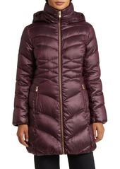 Via Spiga Quilted Puffer Jacket with Removable Hood
