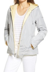 Via Spiga Reversible Hooded Puffer Jacket in Yellow at Nordstrom