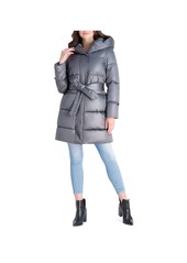 Via Spiga Womens Quilted Mid Length Puffer Jacket