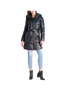 Via Spiga Womens Quilted Mid Length Puffer Jacket