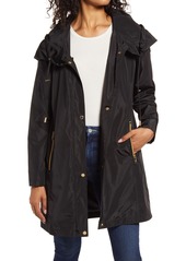 Women's Via Spiga Packable Hooded Raincoat