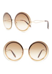 Victoria Beckham 65mm Oversize Round Sunglasses