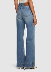 Victoria Beckham Alina Denim High Waisted Wide Jeans