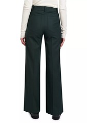 Victoria Beckham Alina Wool-Blend Flare Trousers