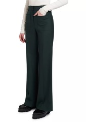 Victoria Beckham Alina Wool-Blend Flare Trousers