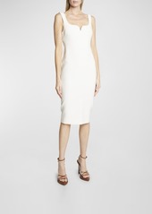 Victoria Beckham Body-Con Sleeveless Midi Dress