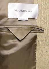 Victoria Beckham Collarless Single Breast Viscose Jacket
