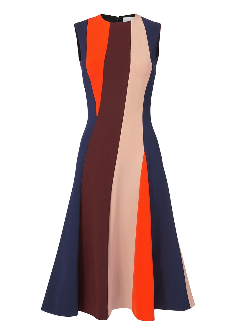 color block midi dress