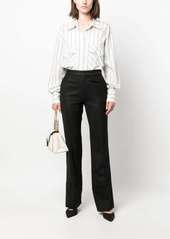 Victoria Beckham contrast-stitching flared trousers