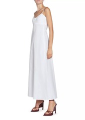 Victoria Beckham Cotton-Blend Sleeveless Fit & Flare Midi-Dress