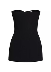 Victoria Beckham Crepe Strapless Corset Top