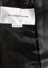 Victoria Beckham Cropped Leather Biker Jacket