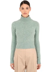 Victoria Beckham Cropped Wool Knit Sweater