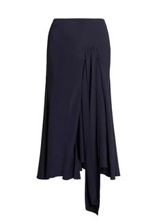 Victoria Beckham Draped Asymmetric Midi-Skirt