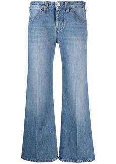 Victoria Beckham Edie California Wash mid-rise flared jeans
