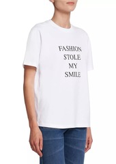Victoria Beckham Fashion Stole My Smile Cotton T-Shirt