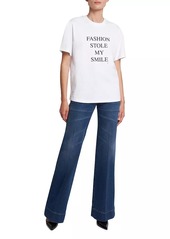 Victoria Beckham Fashion Stole My Smile Cotton T-Shirt