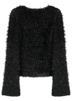 Victoria Beckham faux-fur open-back jumper