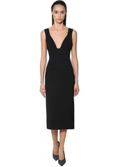 Victoria Beckham Fitted Crepe Dress