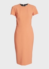 Victoria Beckham Fitted T-Shirt Sheath Dress