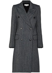 Victoria Beckham herringbone double-breasted coat