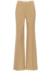 Victoria Beckham High-rise cotton-blend pants