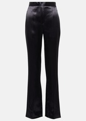 Victoria Beckham High-rise straight-leg satin pants