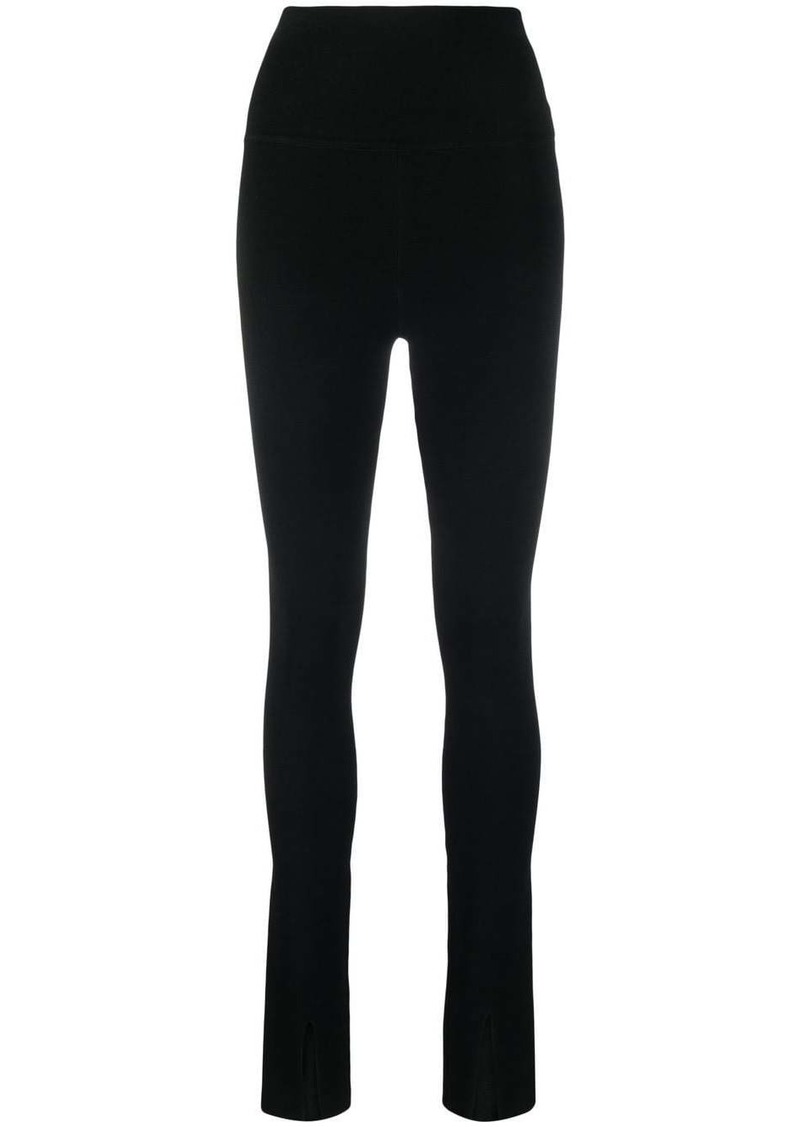 Victoria Beckham high-waisted slit-detail trousers