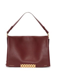 Victoria Beckham Jumbo-chain leather pouch