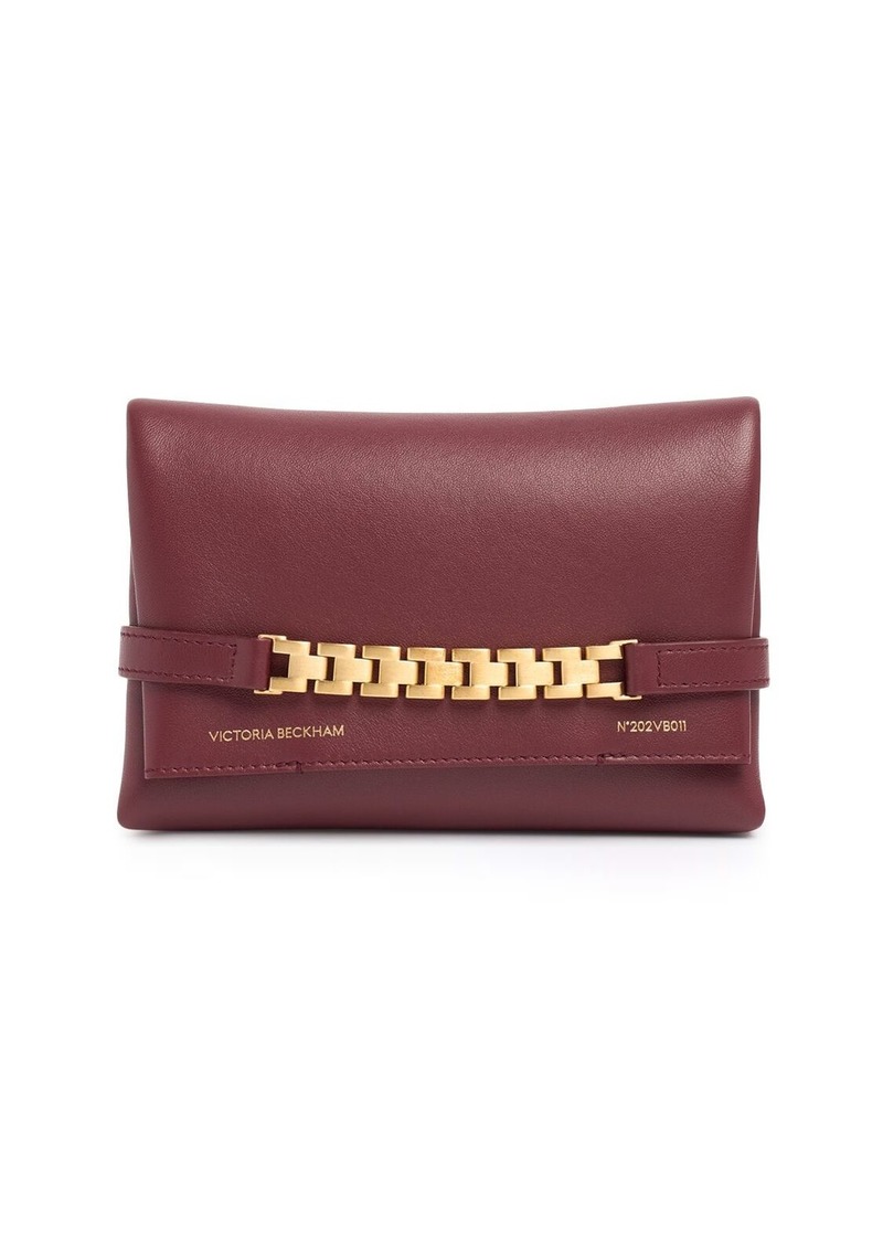 Victoria Beckham Mini Chain Leather Pouch W/strap