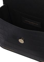 Victoria Beckham Mini Frame Embossed Leather Shoulder Bag