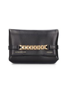 Victoria Beckham Mini Leather & Chain Pouch