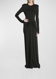 Victoria Beckham Open Back Gown with Gathered Circle Detail