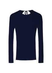 Victoria Beckham Open-Back Wool Sweater