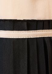 Victoria Beckham Pleated Cuff Detail Silk Shirt