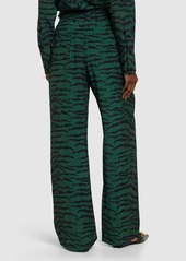Victoria Beckham Printed Silk Pajama Pants